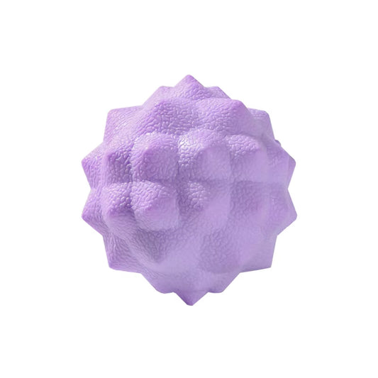 Solid Core Pink Spiky Massage Ball for Plantar Fasciitis Relief High Density Foot Arch Massager Tool for Deep Tissue Reflexology